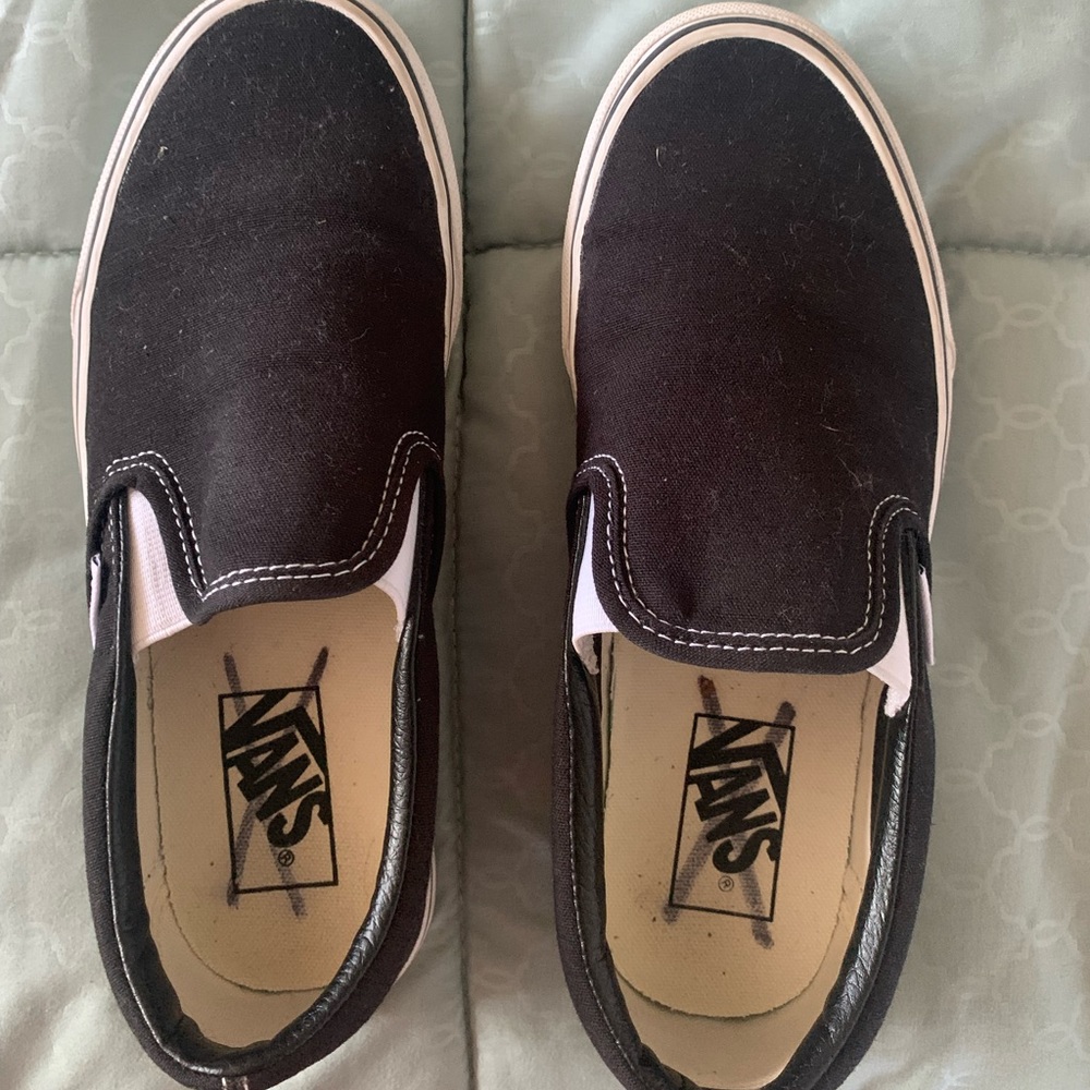 Black Vans, size 7